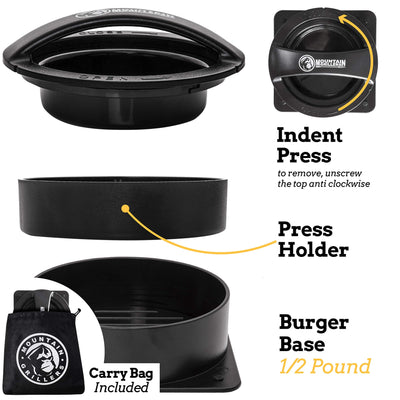 Burger Press Patty Burger Maker  Non Stick Hamburger Mold Kit