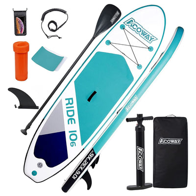 Inflatable Stand Up Paddle Board With Accessories, Sup, 10'6 32"6" Non-Slip