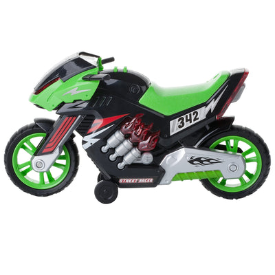 Dazmers Toys Electric Motorcycle Toy with Lights and Sounds - Wheelie Lifters Motorcycle