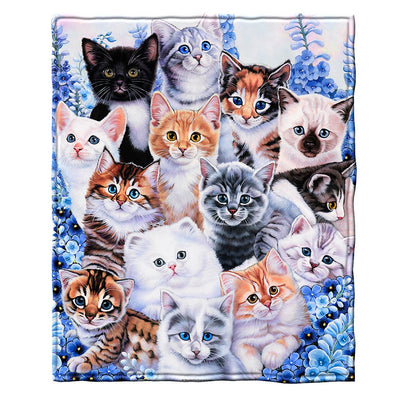 Super Soft Full/Queen Size Plush Fleece Blanket By Jenny Newland, 75" X 90" (Puppy)