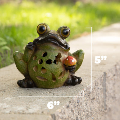 Frog Solar Powered LED Outdoor Garden