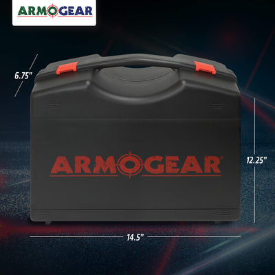 ArmoGear Laser Tag Carrying Case with Handle Laser Tag 4 Pack (Non-Rechargeable Only)