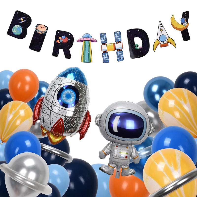 Space Themed Party Supplies - Outer Space Birthday Decorations - Galaxy Party