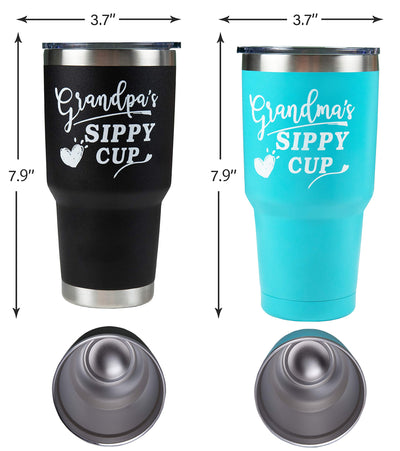 Grandma and Grandpa Mugs, Grandma Sippy Cup, Grandpa Cups, Grandpa Sippy Cup Tumbler