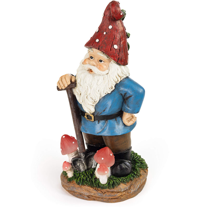 VP Home Mystic Mushroom Gnome Solar Powered LED Outdoor Decor Garden