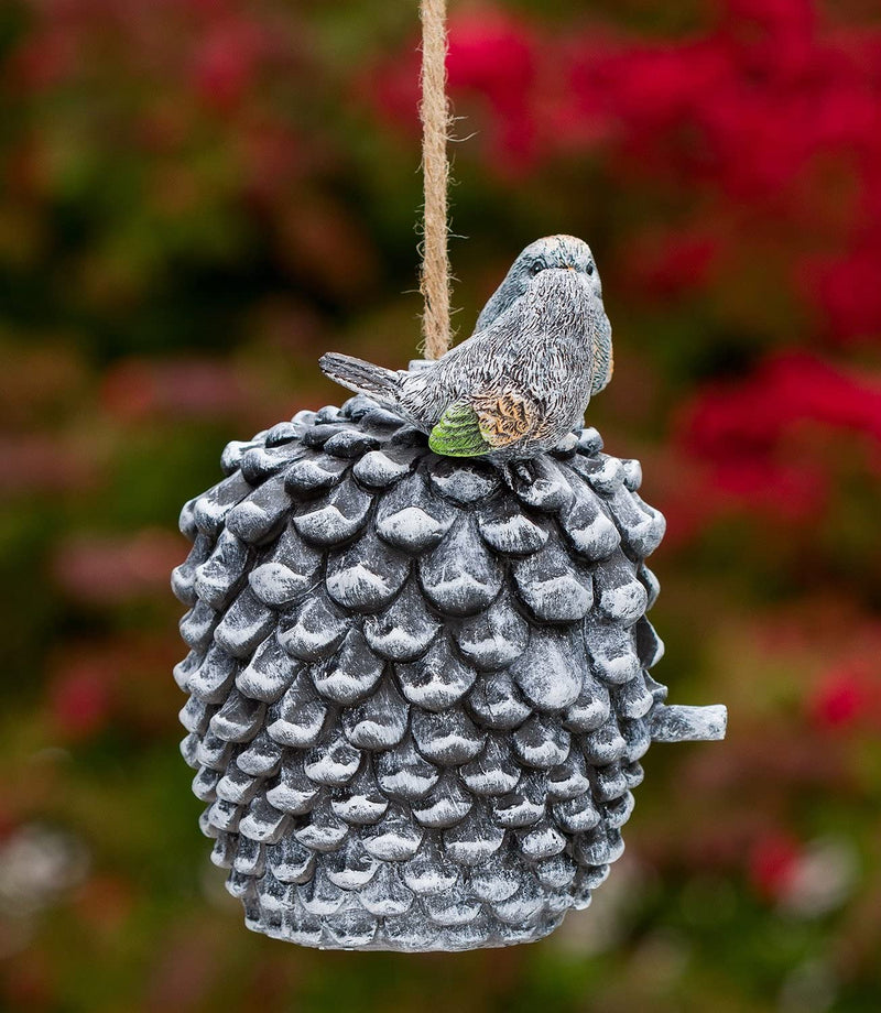 Pinecone Decorative Hand-Painted Bird