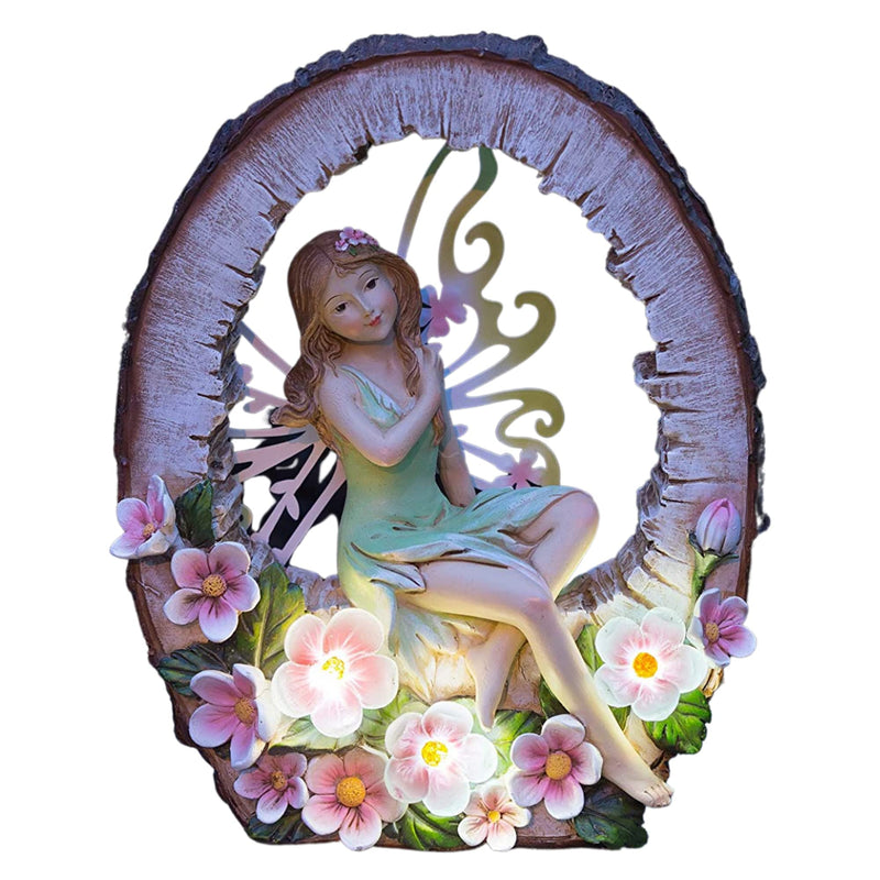 Woodland Garden Fairy Solar Powered LED Outdoor Decor Solar