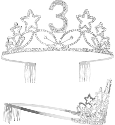 3rd Birthday, 3rd Birthday Decorations for Girls, 3rd Birthday Crown,3rd Birthday Tiara