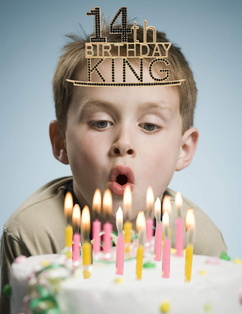 14th Birthday King Crown and Sash for Boy,14th Birthday for Him,14th Birthday Boy Gifts