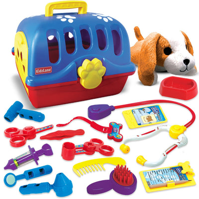 Kidzlane Deluxe Veterinarian Kit for Kids and Toddlers | Pretend Play Vet Set for Kids