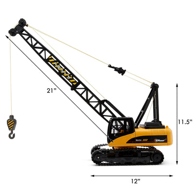 15 Channel Remote Control Crane, Proffesional Series, 1:14 Scale - Battery Powered Rc