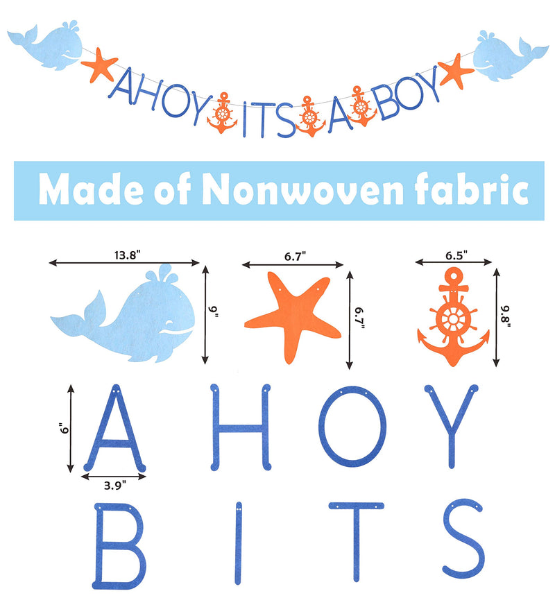 Ahoy Its a Boy Baby shower Nautical Decorations for Boy | Nautical Its A Boy Nautical