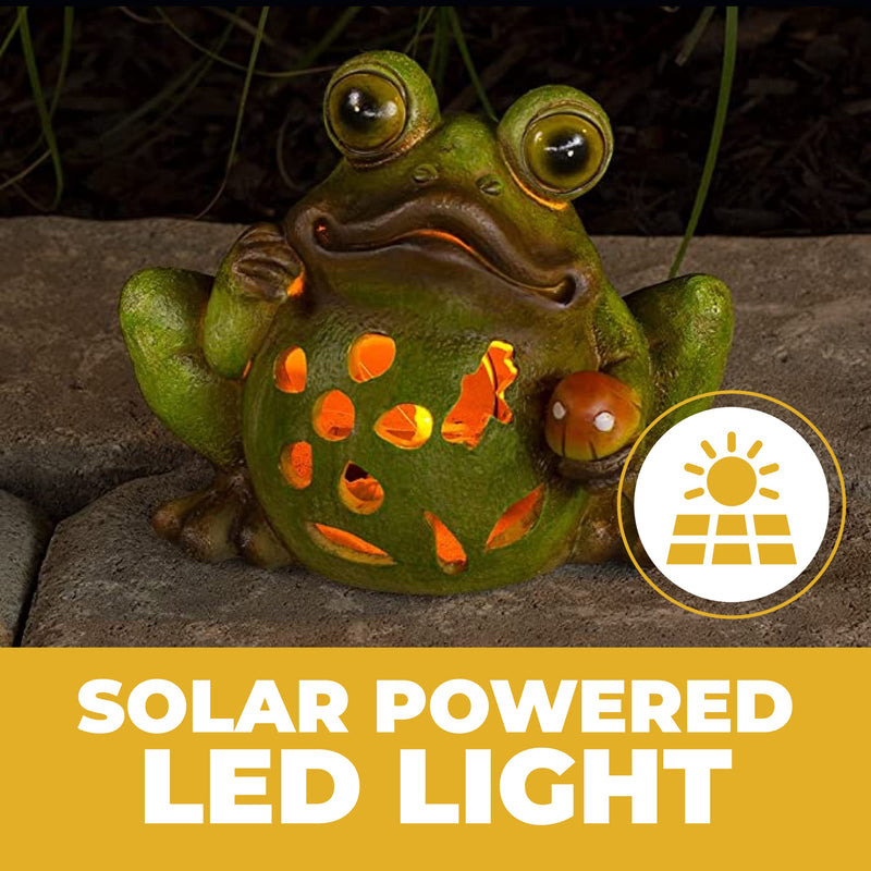 Frog Solar Powered LED Outdoor Garden