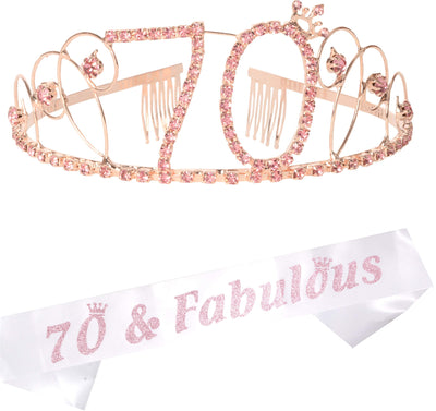 70th Birthday Decorations for Women, 70th Birthday, 70th Birthday Tiara, 70th Tiara