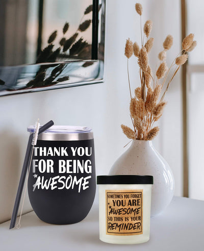 Thank You Gift,Thank You Gift for Women,Thank You for Being Awesome Tumbler,Awesome Mugs