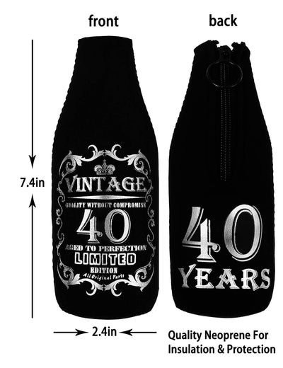 Cheers to 40 Years,40th Birthday Decorations for Men,40th Birthday Gifts for Men,40th Bday