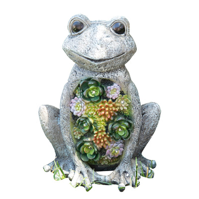 VP Home Chillin Frog Solar Powered LED Outdoor Decor Garden