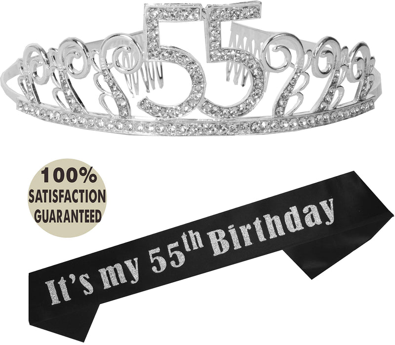 55th Birthday, 55th Birthday Gift, 55th Birthday Tiara, 55 Birthday Crown, 55th Birthday