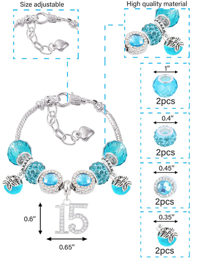 15th Birthday,15 Birthday Gifts for Girls,15th Birthday Jewelry Teen Girls,15th Birthday