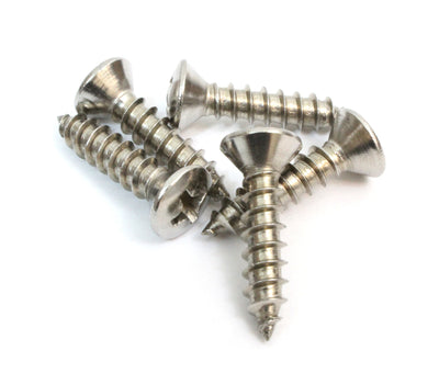 8 x 3/4" Stainless Steel (100pc) Oval Head Wood Screws 18-8 (304) Stainless Choose Size