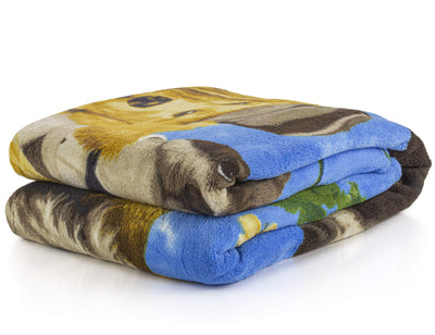 Dogs Outdoor Guys Super Soft Plush Fleece Throw