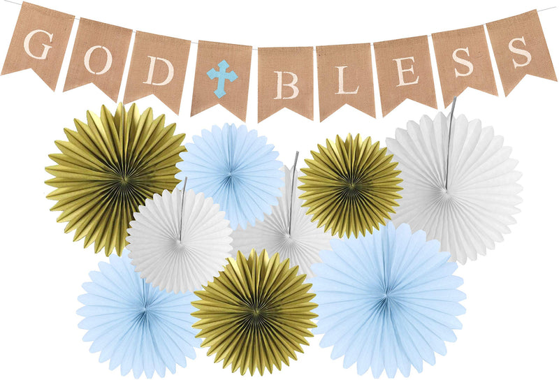 God Bless Baptism Banner | First Communion Party Banner | Christening Decorations