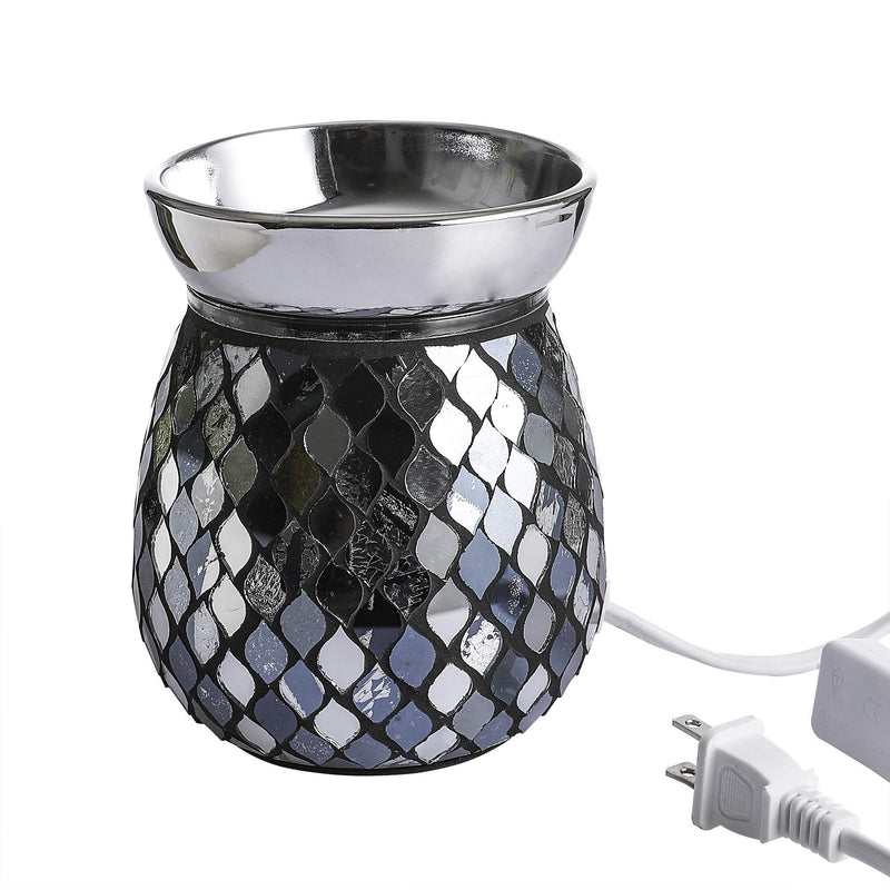 4.9X5.7 inch Mosaic Glass Fragrance Warmer, Electric Wax Warmer, Decorative Lamp for Gifts