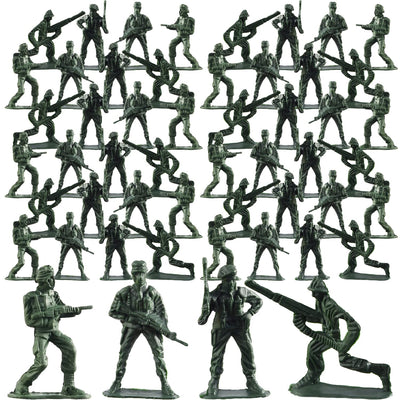 Kicko Army Toy Soldiers Action Figures - Assorted - 144 Pack Deluxe - for Children, Boys