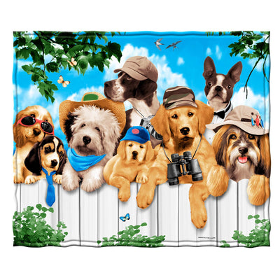 Dogs Outdoor Guys Super Soft Plush Fleece Throw