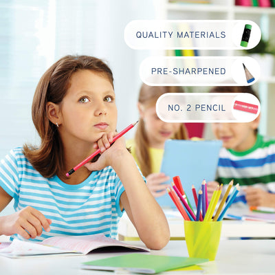 Premium Quality Pencils In Bulk 150 Neon 2 Sharpened Wood Pencils For Kids And Adults