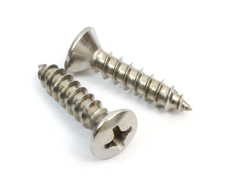 8 x 3/4" Stainless Steel (100pc) Oval Head Wood Screws 18-8 (304) Stainless Choose Size