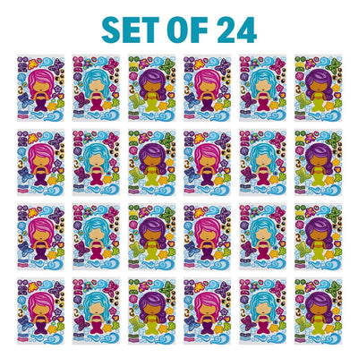 Kicko Make a Mermaid Sticker - Set of 24 Magical Sticker Sheet for Easter Basket Stuffer