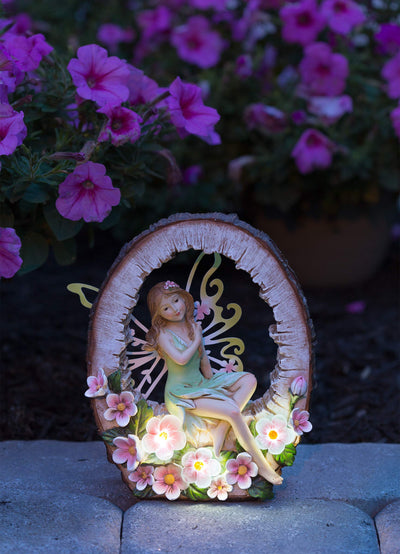 Woodland Garden Fairy Solar Powered LED Outdoor Decor Solar