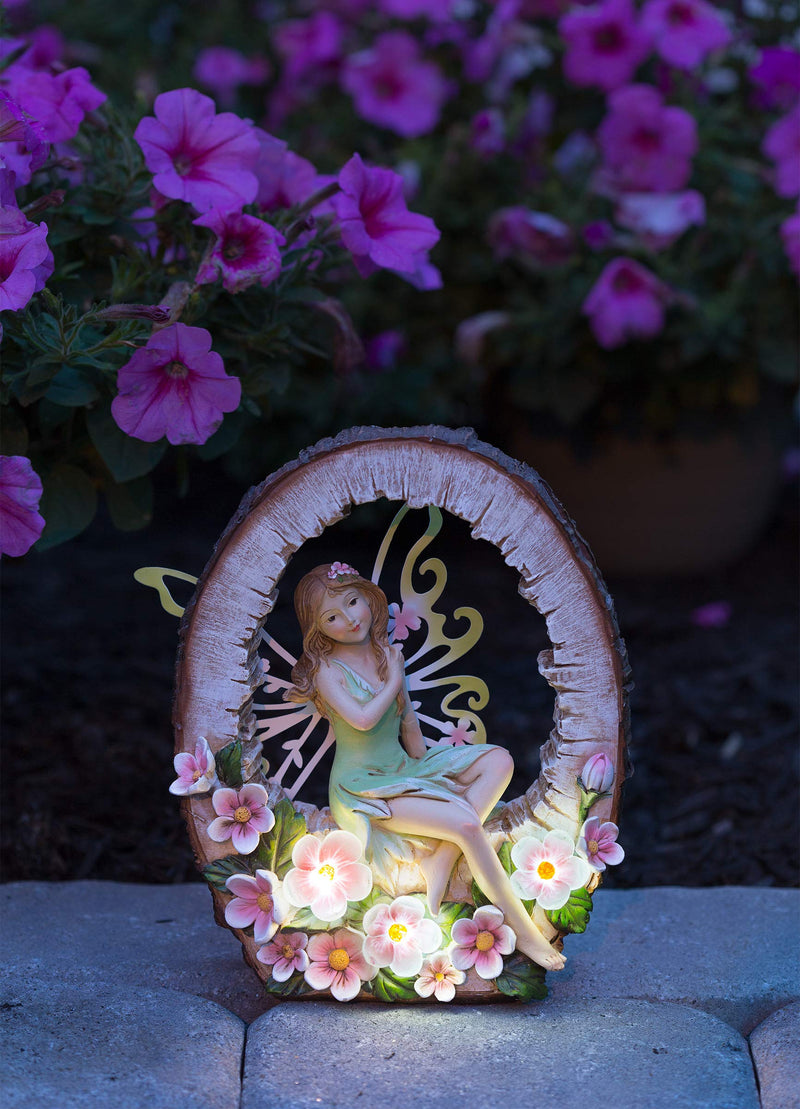 Woodland Garden Fairy Solar Powered LED Outdoor Decor Solar