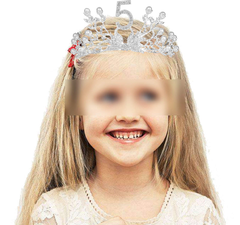 5th Birthday Gifts for Girls, 5th Birthday Tiara and Sash, Its My 5th Birthday Sash