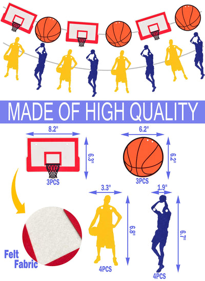 Basketball Theme Happy Birthday Banners | Cute Happy Birthday Basketball Banners for boys