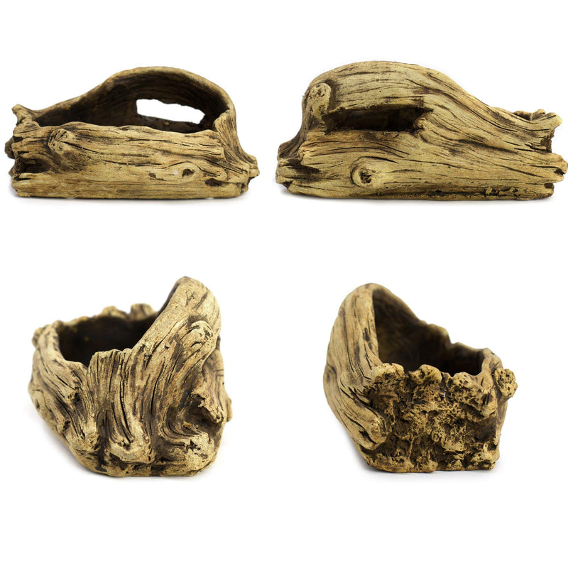 Natural Elements Log Planter (Trunk)  Realistic Woodland-Themed with Intricate