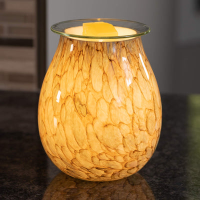 VP Home Radiant Art Glass Fragrance Warmer (Gleaming Serenity