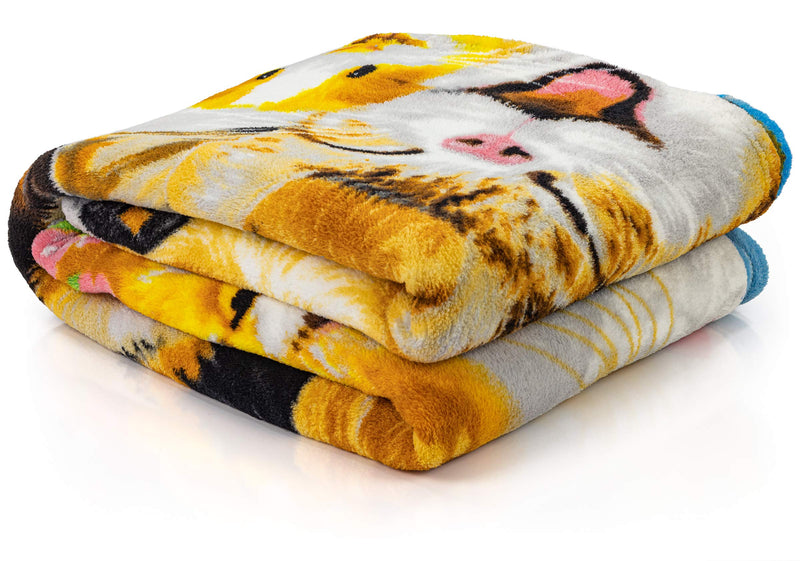 Fleece Throw Blanket by Howard Robinson (Backyard Pals Dogs and Cats