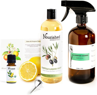 Wellness Maker Multi-Purpose Cleaner Kit - Make Your Own Natural Household Cleaning Spray