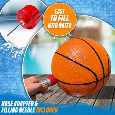 Botabee 9 Underwater Basketball Pool Ball | Unique, Pool Basketball Water Ball for Under