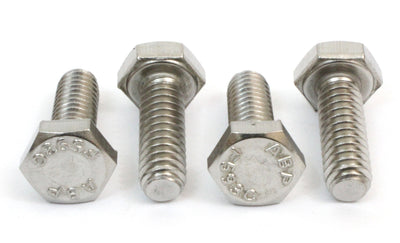 1/4"-20 x 1" (100pcs) Stainless Steel Hex Bolts 18-8 (304) S/S, Choose Size & Qty -