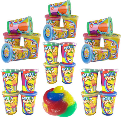 Kicko Multicolor Noise Putty Slime - 24 Pack - Colorful Toys for Kids - 2.75 Inch