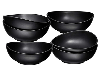 Bruntmor Ceramic Dessert Bowls Set  18 Oz Durable Non-toxic Ceramic Bowls Set of 6,