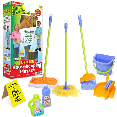 Kidzlane Kids Cleaning Set for Toddlers | Kids Play Broom, Mop and Cleaning Toys Set | Toy