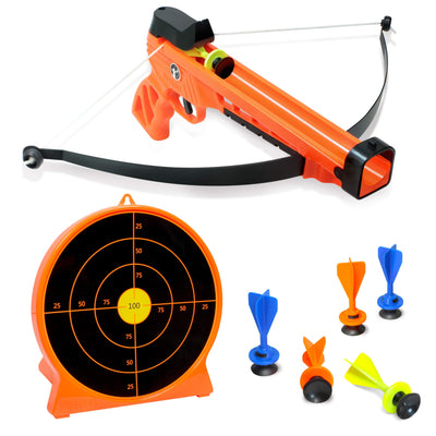 ArmoGear Bow & Arrow Archery Set | Includes Blaster Bow, 6 Suction Darts, Shooting Target