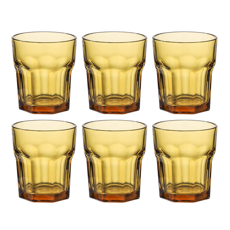 Double Old Fashioned Glasses Beverage Glass Cup,Colored Tumblers and Water Glasses,Set