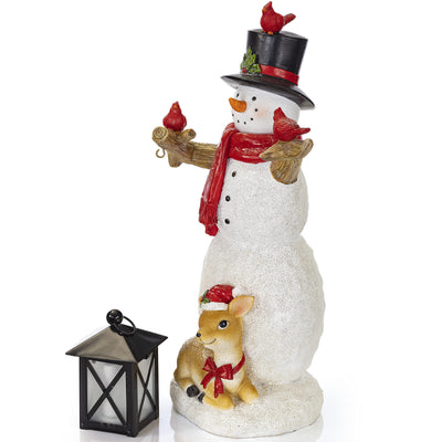 Vp Home Christmas Snowman And Friends With Led Lantern