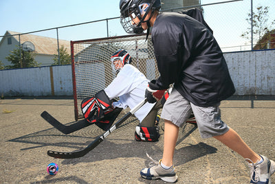 Multi-Colored Outdoor Street Hockey Balls, 6 Pack | High Density, Minimal Bounce Design