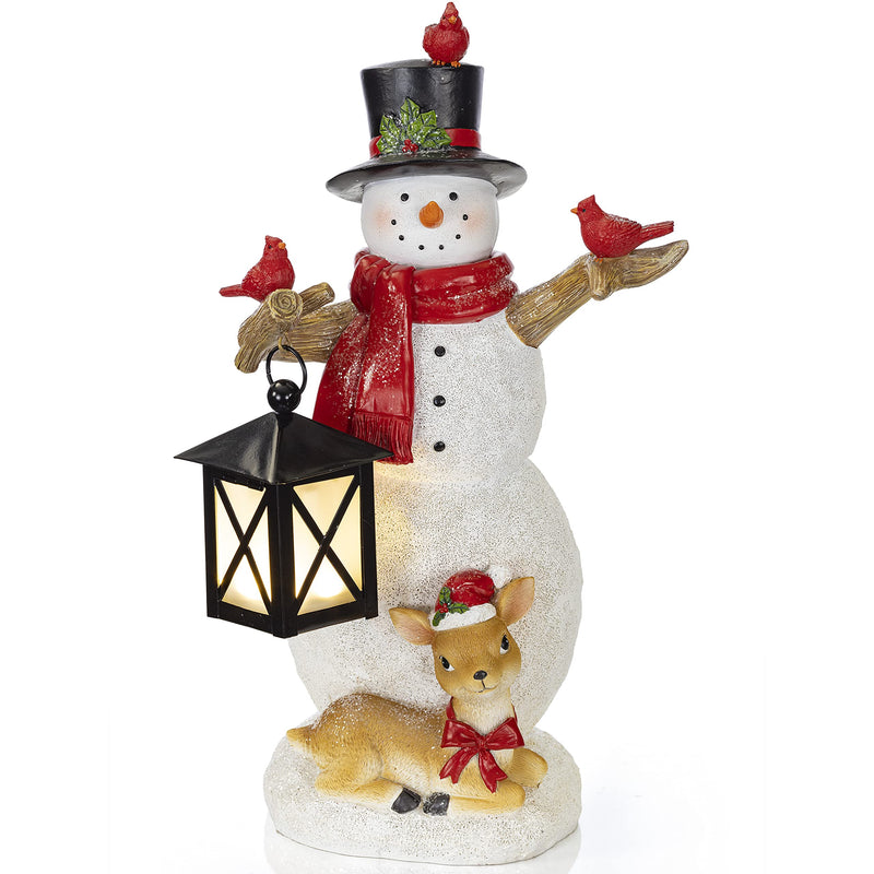 Vp Home Christmas Snowman And Friends With Led Lantern